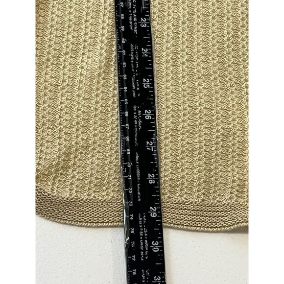 Time and Tru Sweater Womens Plus Size XXL 20 Cardigan Tan Knit Fall Work Casual - Picture 11 of 13